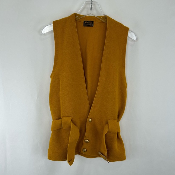 Vintage The Pit On Shop Yellow Knit Vest Sweater Vest - Picture 5 of 8